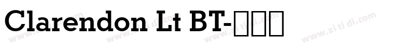 Clarendon Lt BT字体转换